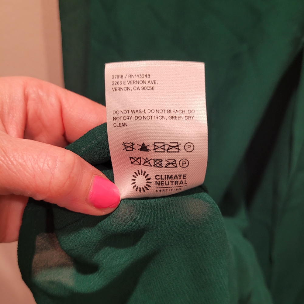 Reformation Emerald Juliette Midi Dress with Slit - Picture 5 of 10